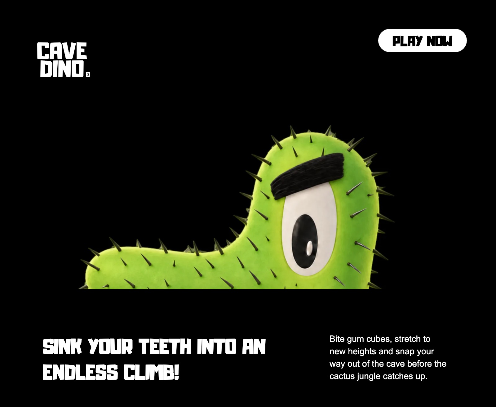 The CaveDino home page