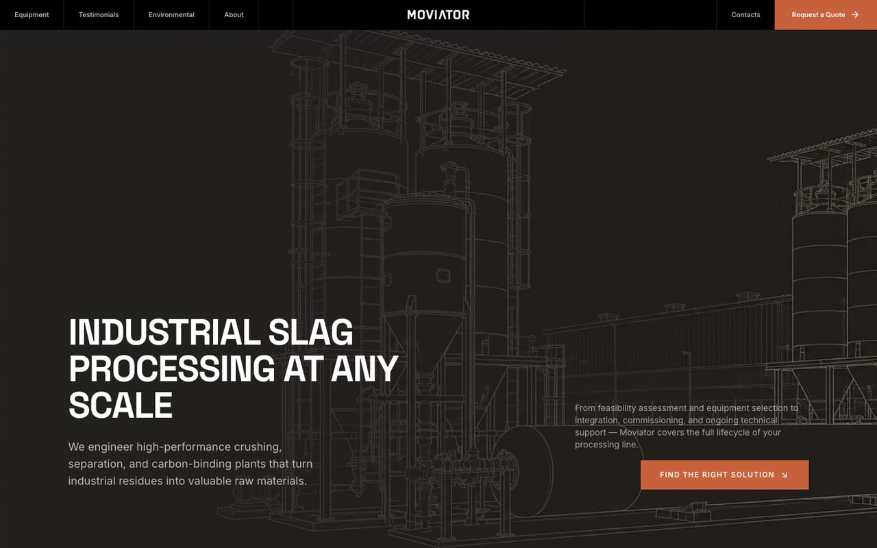 The Moviator home page
